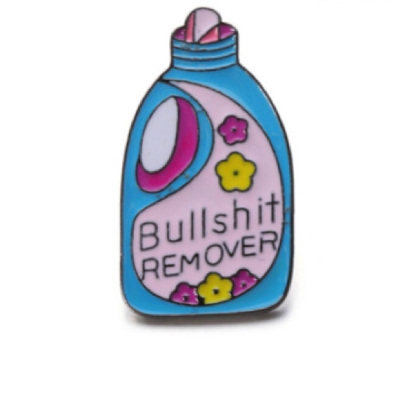 Jewelry - NWT Bullshi* Remover Detergent Pin